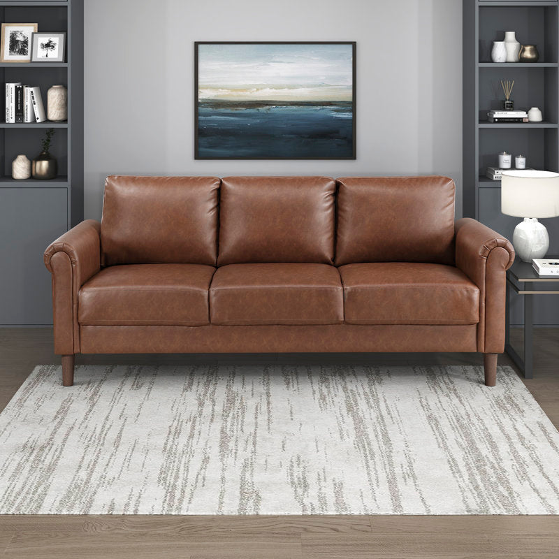 Kulik 79" Faux Leather Sofa with Modern & Contemporary Design