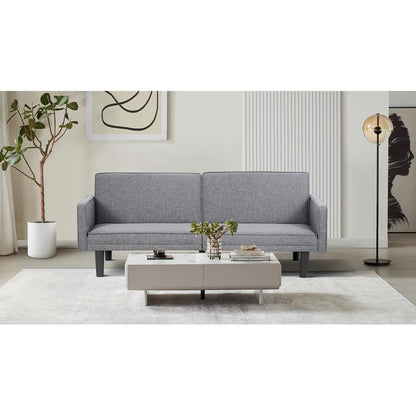 Futon Sofa Bed Convertible Sectional Sleeper Couch, Loveseat Bed With Tapered Legs For Living Room, Study, Dorm, Office