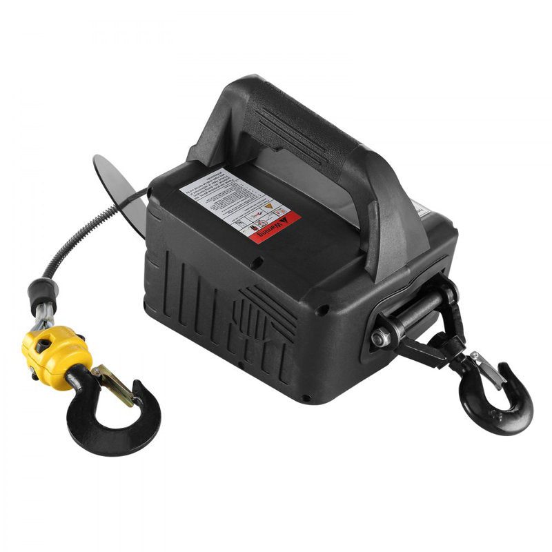 3-in-1 Electric Hoist Winch, 1100lbs 1500W Portable Power Winch Crane, 110V/120V 22.9 ft Lifting Height, 13 ft/min with Manual, Wired and Wireless Remote Control, Overload Protection