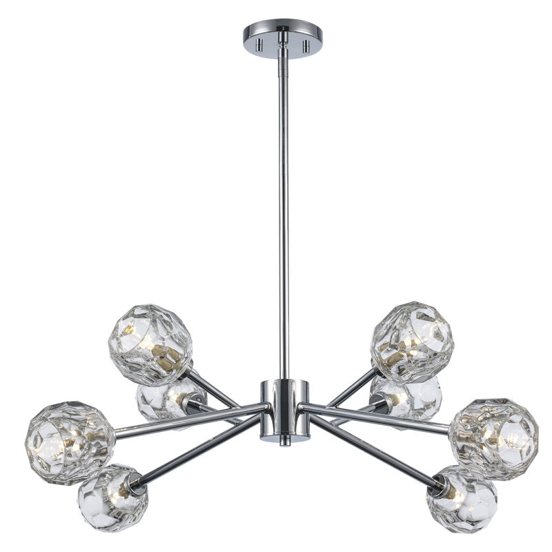 Quaseem 8-light Modern Chandelier Polished Chrome Colour