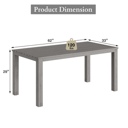 Calliana Aluminum Outdoor Dining Tables ( Grey )