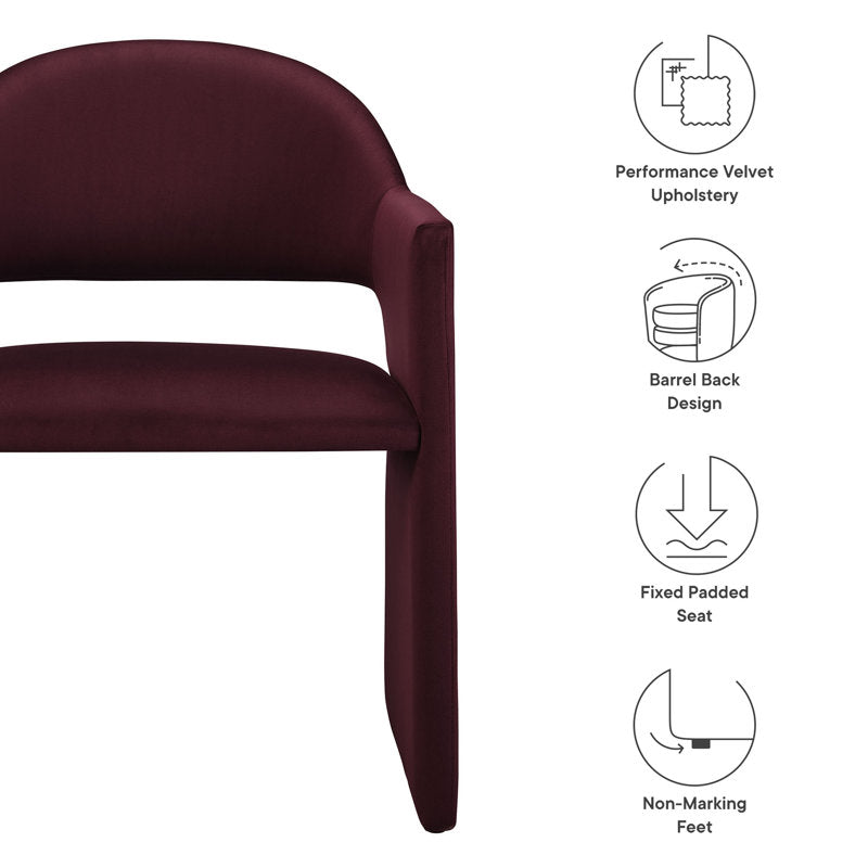 Talia Performance Velvet Dining Chair