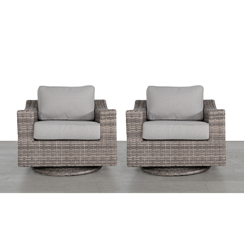 Shelton Fully Assembled Swivel Patio  with Cushions