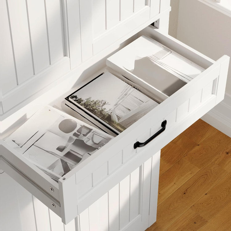 Orys 70.8" Modern Kitchen Pantry White Color