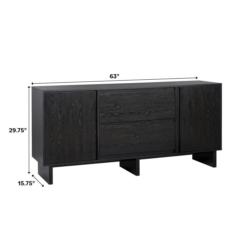 63" 2-Door Sideboard with Drawers