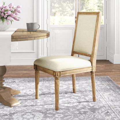 Libretto Linen Solid Wood Side Chair (Set of 2)