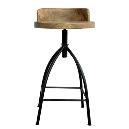 Kohlmeier Industrial Style Counter Height Stool with Adjustable Swivel Seat (open box ) only 1