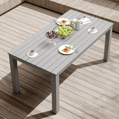 Calliana Aluminum Outdoor Dining Tables ( Grey )