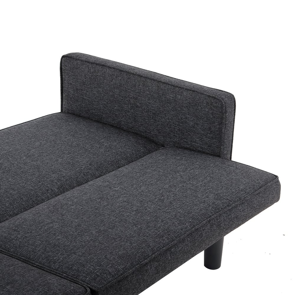 Futon Sofa Bed Convertible Sectional Sleeper Couch, Loveseat Bed With Tapered Legs For Living Room, Study, Dorm, Office