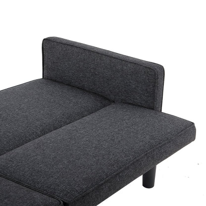 Futon Sofa Bed Convertible Sectional Sleeper Couch, Loveseat Bed With Tapered Legs For Living Room, Study, Dorm, Office