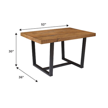 Amarapal Pine Solid Wood Trestle Dining Table