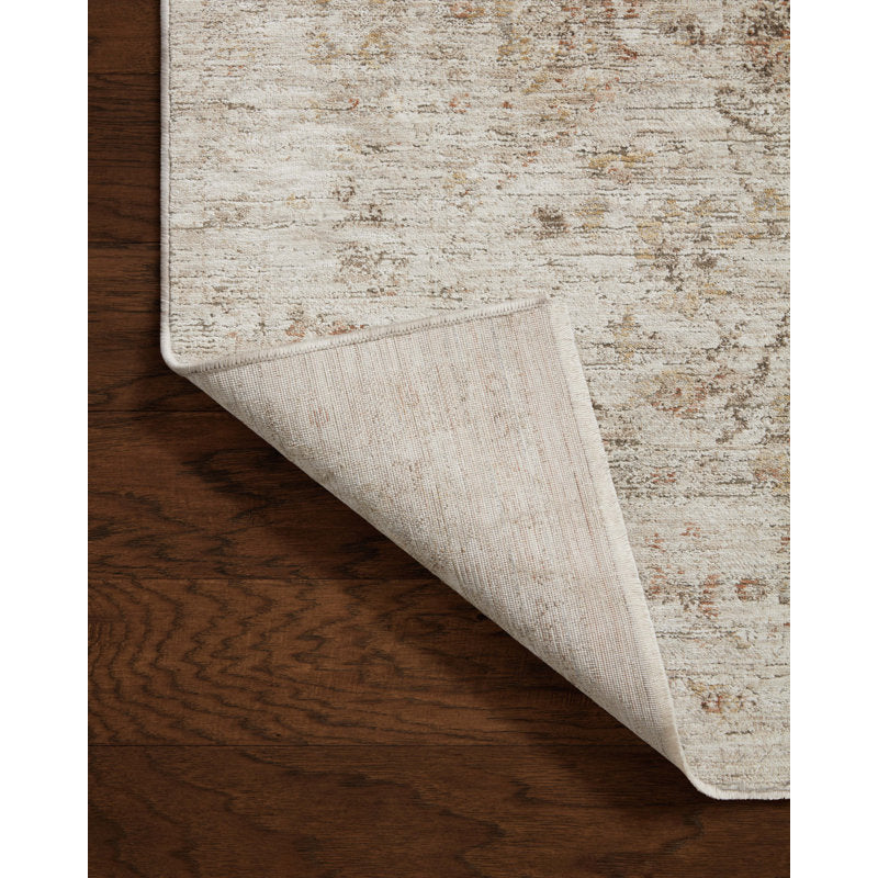 Amber Lewis x Loloi Honora Beige / Spice Area Rug 5’3” x 7’9”