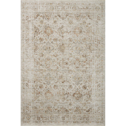 Amber Lewis x Loloi Honora Beige / Spice Area Rug 5’3” x 7’9”