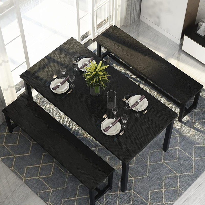 Kaihlani 4 - Person Dining Set (47in.L Table) Black